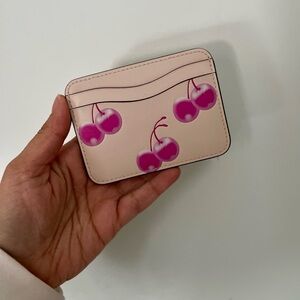 Coachtopia cherry pink card holder